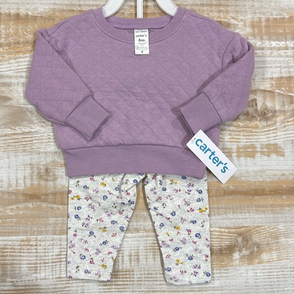 Bundle of 2 Carter's Baby Girl Outfit Sets in Size 6 Months NWT - Picture 4 of 6